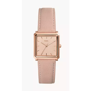 Uhrenarmband Fossil ES4570 Leder Beige 18mm